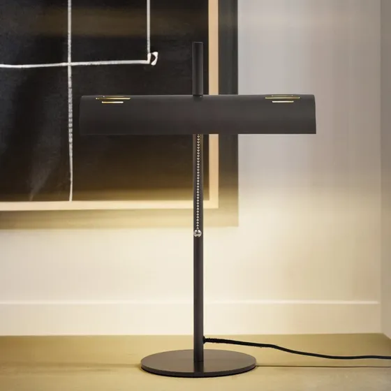 Lucande Nysira Bankierslamp - Modern - Grijs Metallic - 2-lamps