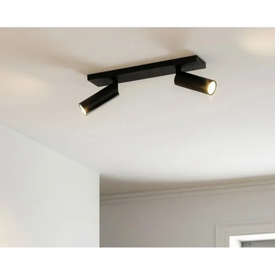 Arcchio Brinja Slim plafondspot - Zwart - 2-lamps GU10 MR11