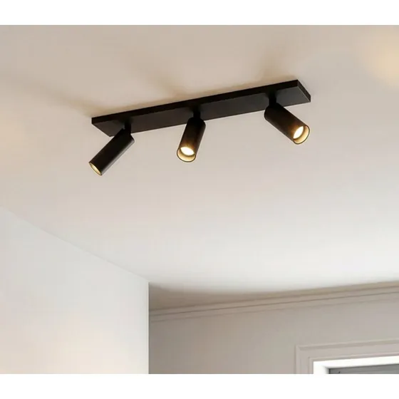 Arcchio Brinja Slim plafondspot - 3-lamps GU10 MR11 - Zwart