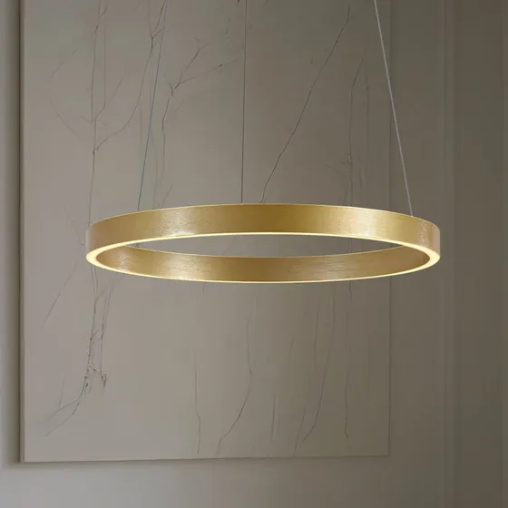 Lucande LED hanglamp Yonam, Ø 60 cm, Goud, CCT
