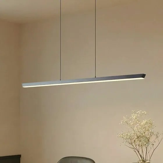 Lucande Solvar LED hanglamp - Zwart - 117 cm - CCT Dimbaar