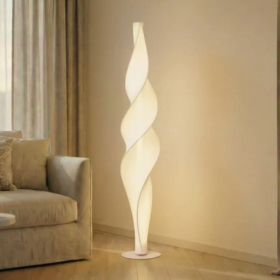 Lucande Novelle LED vloerlamp - Wit - 137 cm - CCT