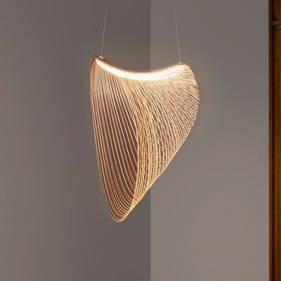 Luceplan Illan LED houten hanglamp Ø 80 cm - Berken