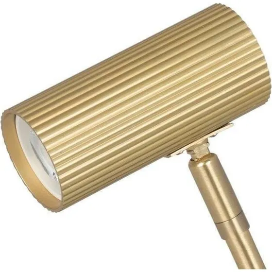 Globen Lighting Hubble Wandlamp met Klem - Geborsteld Messing