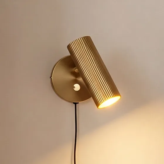 Globen Lighting Hubble Wandlamp - Geborsteld Messing