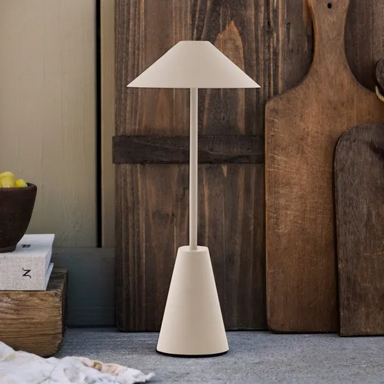 Globen Lighting Cannes Accu-buitentafel lamp, Beige, IP54