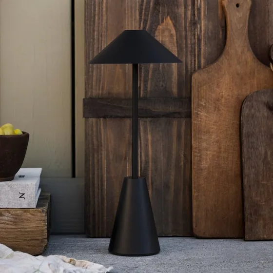 Globen Lighting Cannes Accu-buitentafel lamp, Zwart, IP54