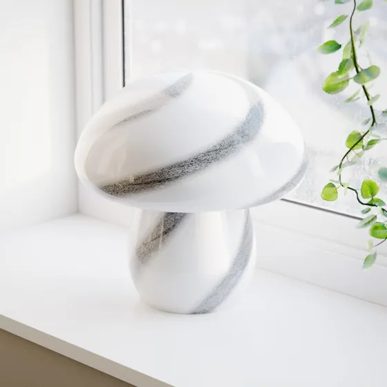 By Rydéns Mira Mushroom tafellamp H30 Wit/Zwart