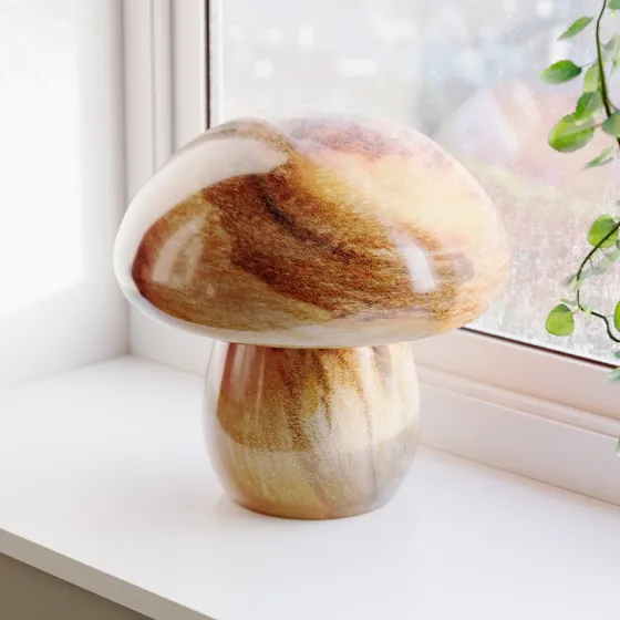 By Rydéns Mira Mushroom Tafellamp H30 Naturel - Glas