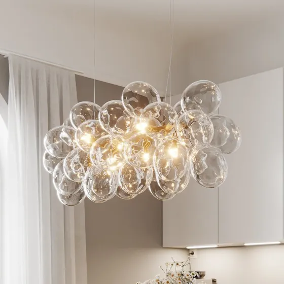 By Rydéns Gross Bar Hanglamp L80 - Messing/Helder - 80 cm