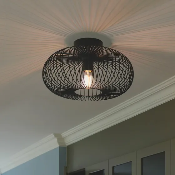 Nordlux Beroni Plafondlamp Zwart Ø 40cm