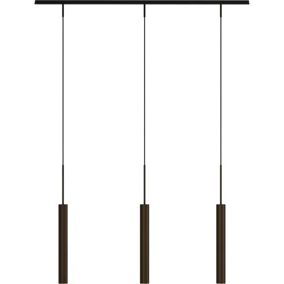 Audo Copenhagen Tubulaire Rail Hanglamp - 3-lamps - Brons