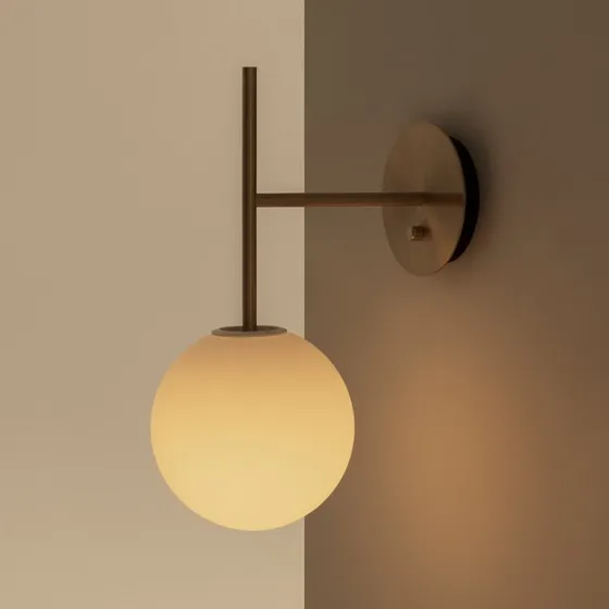 Audo Copenhagen TR Bulb Suspended Wandlamp - Geborsteld Messing