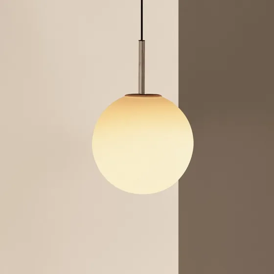 Audo Copenhagen TR Bulb Hanglamp - Gepolijst Staal & Opaalglas
