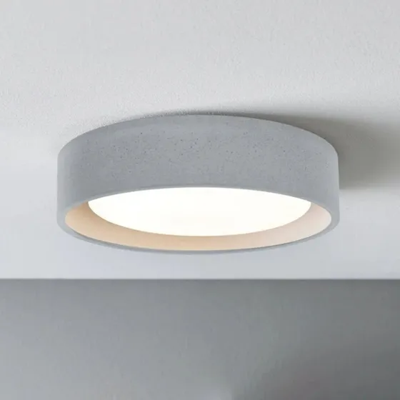 Beacon Lighting Plafondlamp Uno - Grijs Beton - Ø 27 cm