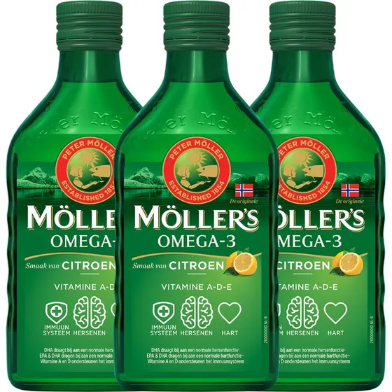 Mollers Omega-3 Citroen Levertraan 250ml