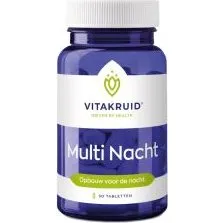 Vitakruid Multi Nacht 100% Vegan 90 Tabletten