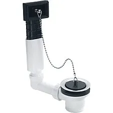 Viega Afvoer- en overloopcombinatie wit, messing, 1,5"