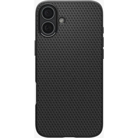 Spigen Liquid Air Backcover voor Apple iPhone 16 Plus - Matzwart