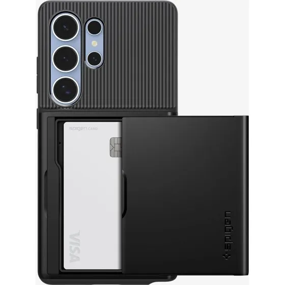 Spigen Slim Armor CS Hoes voor Samsung Galaxy S25 Ultra - Zwart