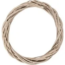 Clayre & Eef Krans Bruin  30x4 cm Rotan