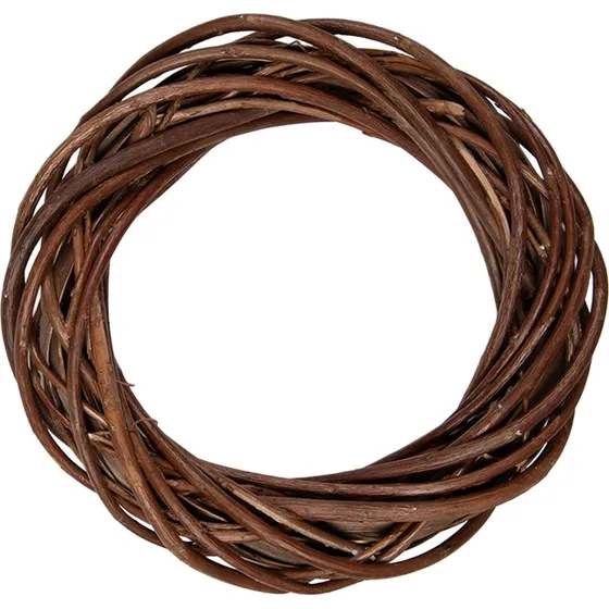 Clayre & Eef Krans Bruin  20x4 cm Rotan