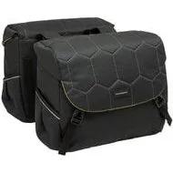 New Looxs Mondi Joy Quilted Dubbele Fietstas 38L Zwart