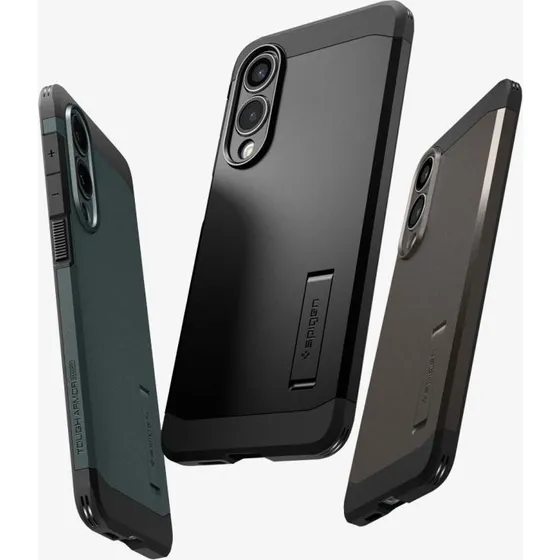 Spigen Tough Armor MagSafe Hoes voor Samsung Galaxy S25 Edge - Groen