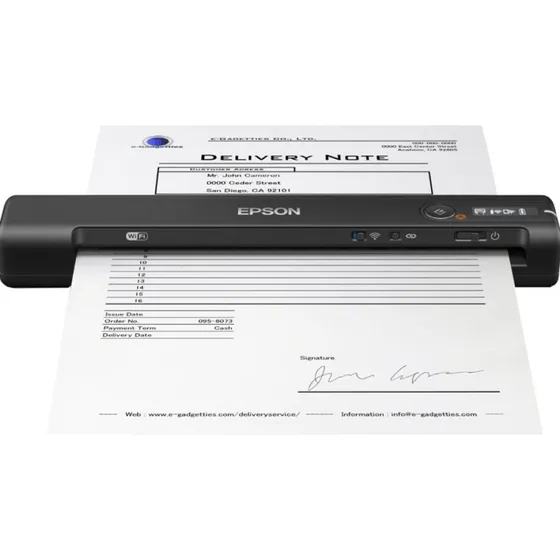 Epson WorkForce ES-60W Draadloze A4 Mobiele Scanner