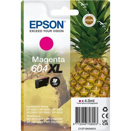 Epson 604XL T10H34 Inktcartridge - Rood (High Capacity)