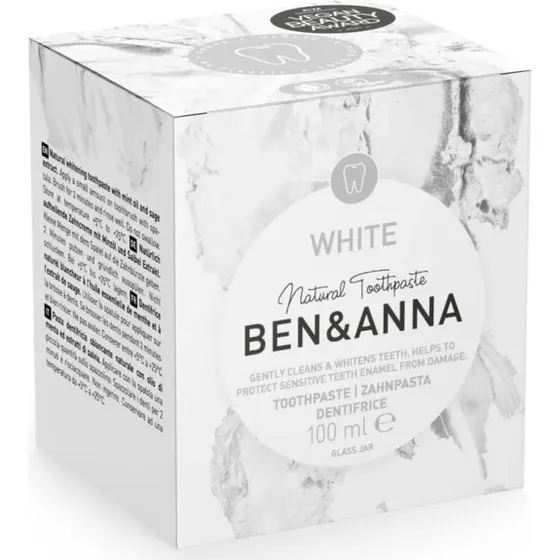 Ben & Anna Tandpasta Whitening 100 ml zonder fluoride