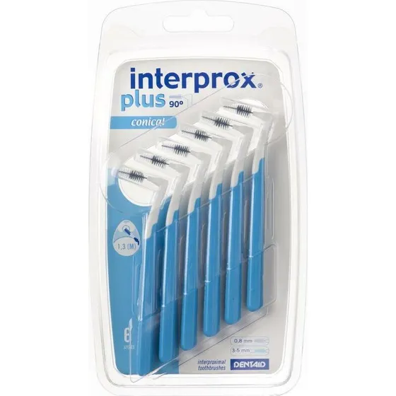 Dentaid Interprox Plus Conisch Blauw 6 Stuks