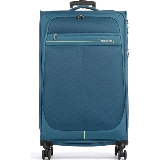 American Tourister Deep Dive Trolley 80 cm teal/lime