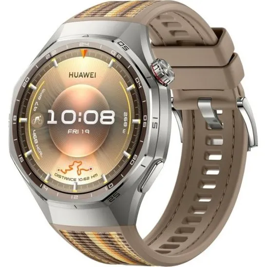 Huawei Watch GT 6 Pro 46 mm - Zilver/Bruin