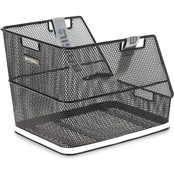 Basil Class kinderfietsmand achterop 30L zwart