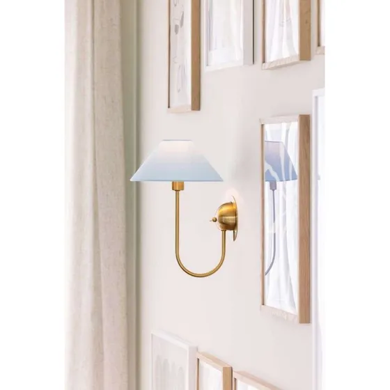 Globen Lighting Iris Wandlamp - Duifblauw