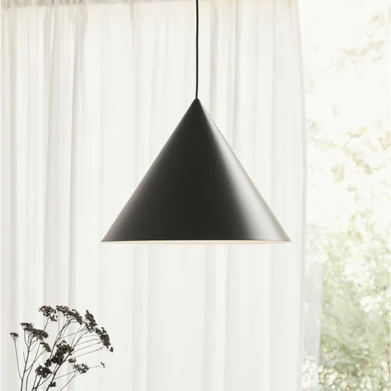 Frandsen Benjamin hanglamp, Ø 46 cm, matzwart