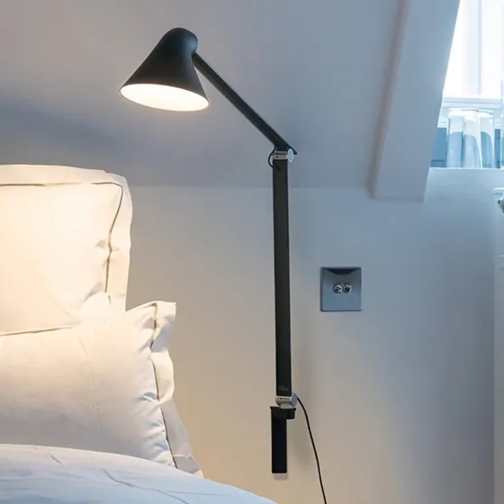 Louis Poulsen NJP Wandlamp Lange Arm - Zwart