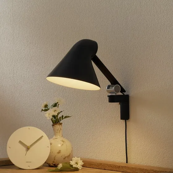 Louis Poulsen NJP Wandlamp Korte Arm - Zwart