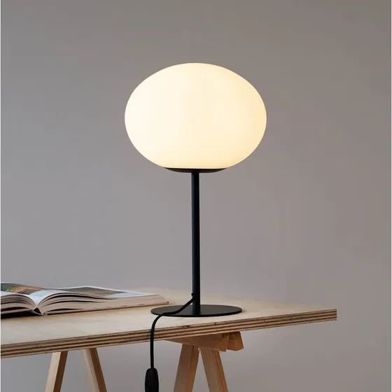 Dyberg Larsen Princess Tafellamp - Opaal/Zwart - 48,5 cm