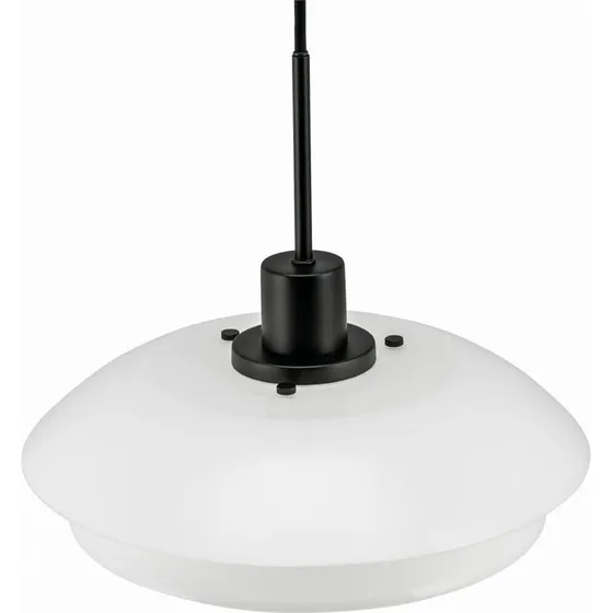 Dyberg Larsen DL31 Hanglamp - Opaal/Zwart - Scandinavisch Design