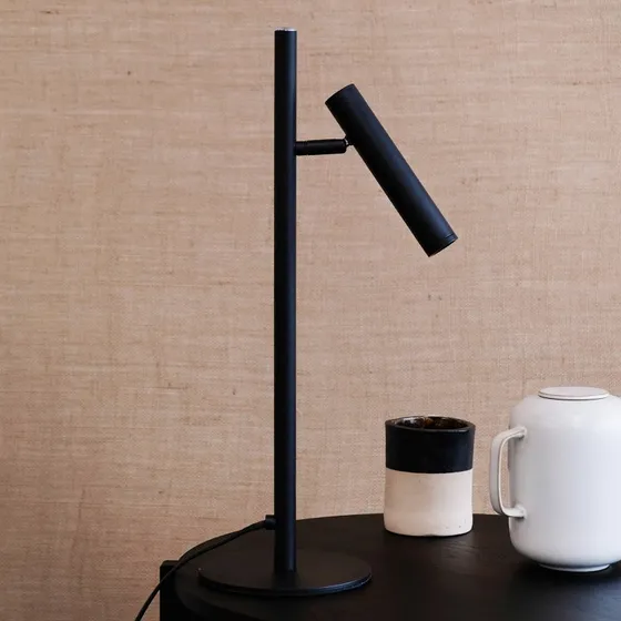Dyberg Larsen Carlo 1 LED Tafellamp - Mat Zwart
