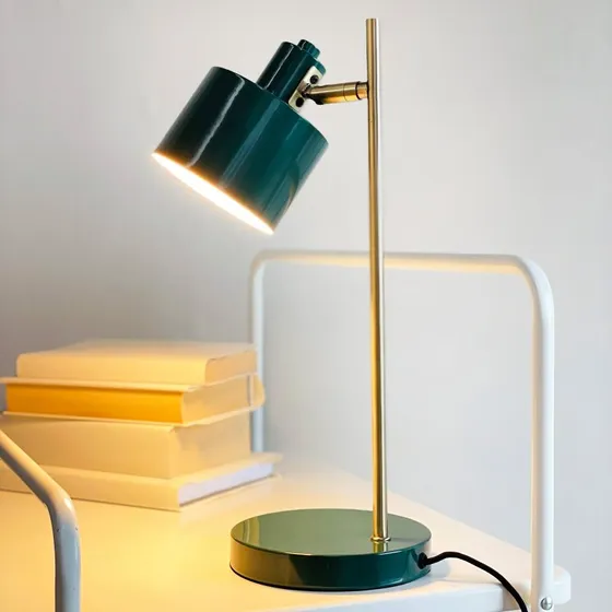 Dyberg Larsen Tafellamp Ocean, donkergroen, 43 cm