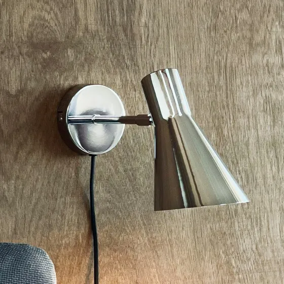 Dyberg Larsen wandlamp DL12 - Chroom - E27
