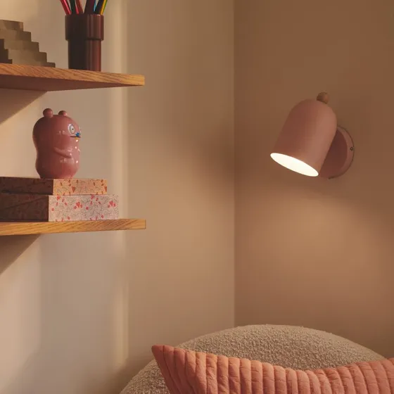 Nordlux Wandlamp Gaston - Dusty Pink - Metaal