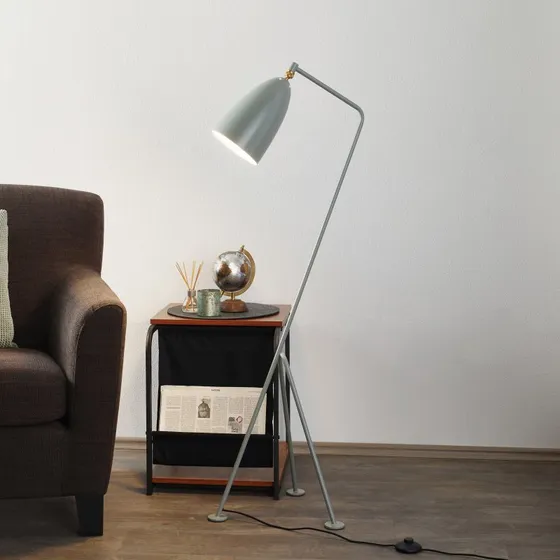 GUBI Gräshoppa Vloerlamp - Blauw Grijs