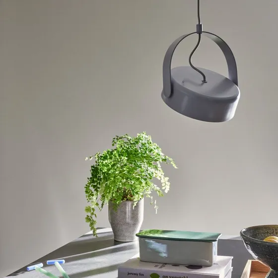 Hübsch Stage Hanglamp Lichtgrijs - Design Metalen Plafondlamp