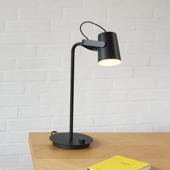 Hübsch Ardent Tafellamp Zwart - Metaal - 54 cm