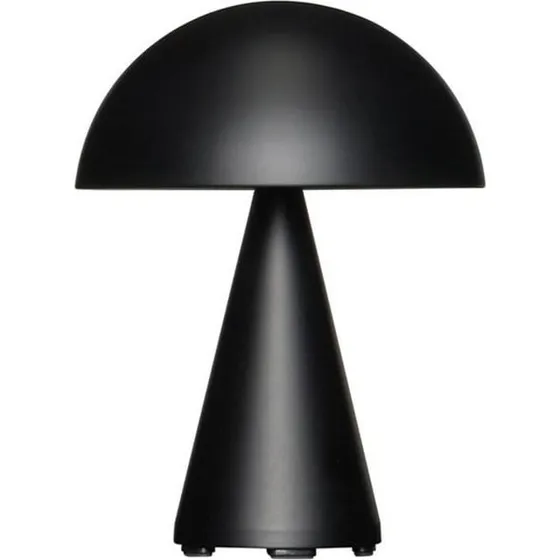 HÜBSCH Mush Mini LED tafellamp - Matzwart - 20 cm
