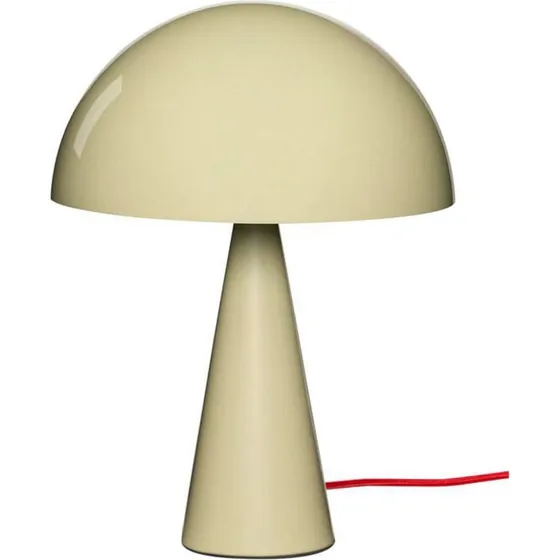 HÜBSCH Mush Mini tafellamp, zandkleur, metaal, 34 cm